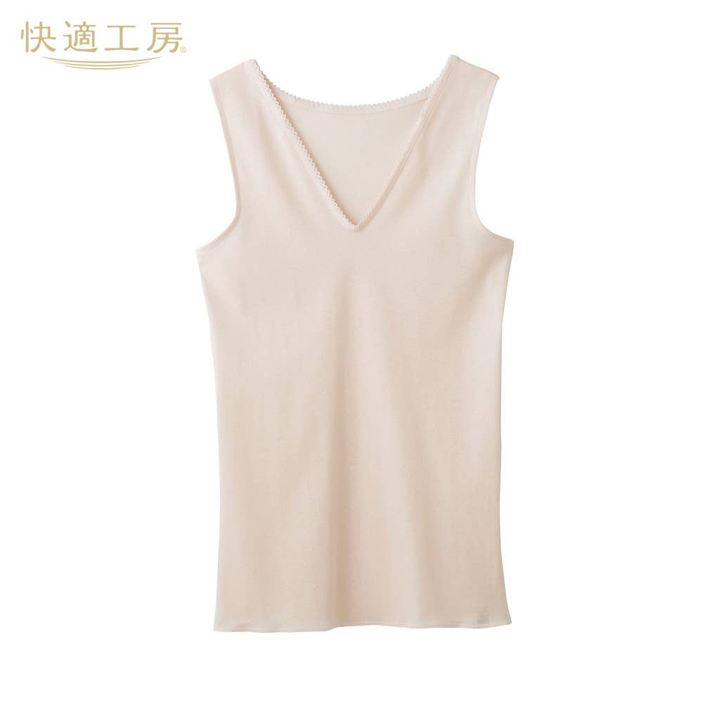 Ｖ型ノースリーブスリーマー(レースあり)【まとめ買い割対象】